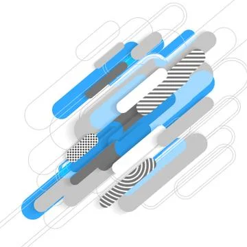 Abstract rounded banner Illustrazione stock