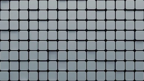 Abstract Rounded Cube Random Motion, 3d Loopable Animation 4k Video stock 74271261