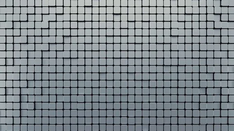 Abstract Rounded Cube Random Motion, 3d Loopable Animation 4k Video stock 74271392