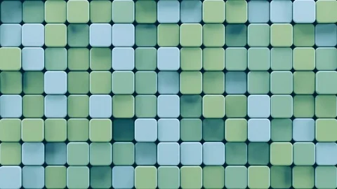 Abstract Rounded Cubes Move, 3d Animation 4k Video stock 74270984