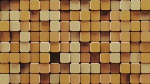 Abstract Rounded Cubes Move, 3d Animation 4k Stock-Footage 74271225