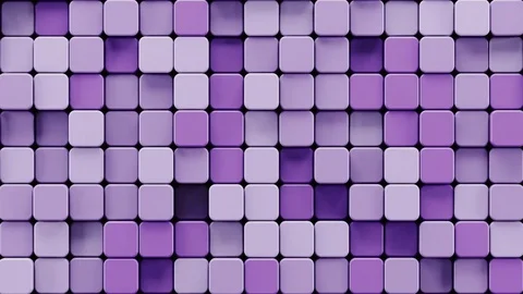 Abstract Rounded Cubes Move, 3d Animation 4k Stock Footage 74271251