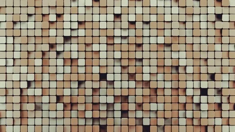 Abstract Rounded Cubes Move, 3d Animation 4k Stock Footage 74271257