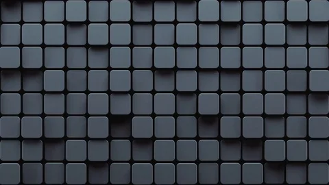 Abstract Rounded Cubes Move, 3d Animation 4k Video stock 74271263