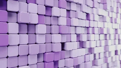 Abstract Rounded Cubes Move, 3d Animation 4k Stock Footage 74271322