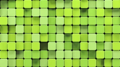 Abstract Rounded Cubes Move, 3d Animation 4k Stock Footage 74271353
