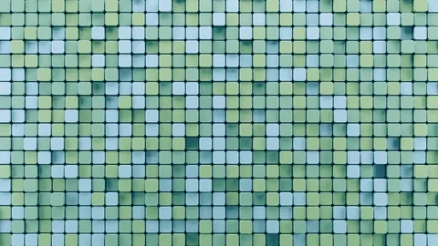 Abstract Rounded Cubes Move, 3d Animation 4k Video stock 74271372