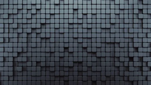 Abstract Rounded Cubes Move, 3d Animation 4k Stock Footage 74271398