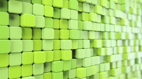 Abstract Rounded Cubes Move, 3d Animation 4k Stock Footage