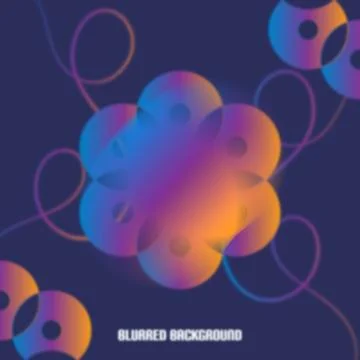 Abstract rounded gradient blurred background design Stock Illustration