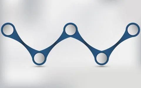 Abstract rounded infographic shape element. Abstract circle infographic shape Stock Illustration