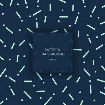 Abstract rounded line and dot pattern blue background. Stock Illustration