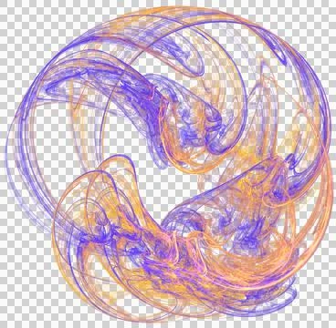 Abstract rounded linear pattern with yellow-blue colors 스톡 일러스트