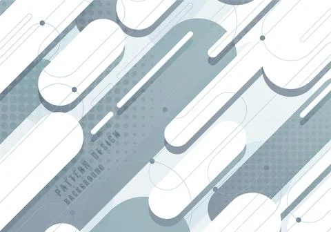 Abstract rounded lines pattern artwork decorative template. Illustrazione stock