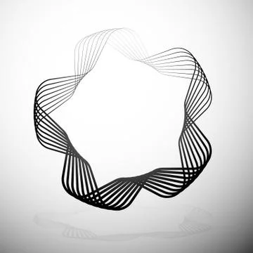 Abstract rounded motif 스톡 일러스트