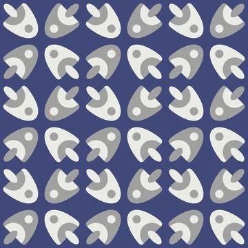 Abstract rounded ornament for decorating any surfaces or things. Seamless pat Stock Illustration