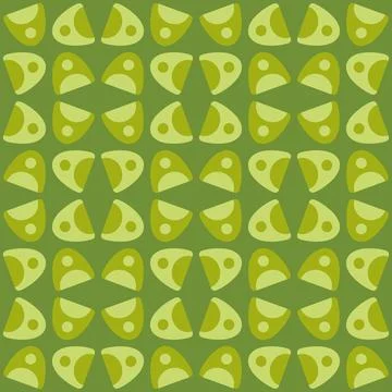 Abstract rounded ornament for decorating any surfaces or things. Seamless pat Stock Illustration