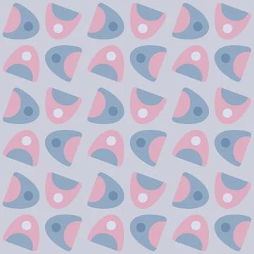 Abstract rounded ornament for decorating any surfaces or things. Seamless pat Stock Illustration