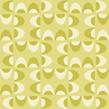 Abstract rounded ornament for decorating any surfaces or things. Seamless pat Stock Illustration