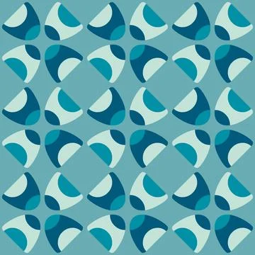Abstract rounded ornament for decorating any surfaces or things. Seamless pat Stock Illustration