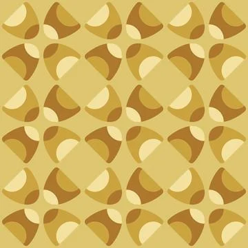 Abstract rounded ornament for decorating any surfaces or things. Seamless pat Stock Illustration