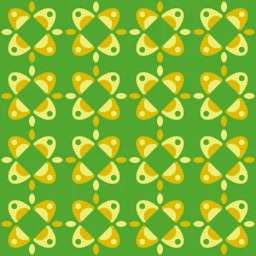 Abstract rounded ornament for decorating any surfaces or things. Seamless pat Stock Illustration