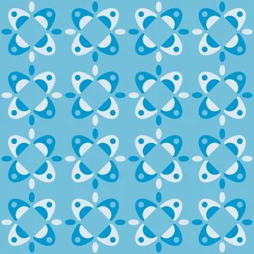 Abstract rounded ornament for decorating any surfaces or things. Seamless pat Stock Illustration