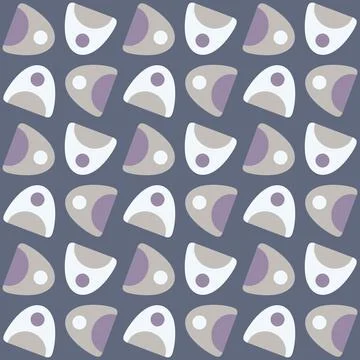 Abstract rounded ornament for decorating any surfaces or things. Seamless pat Illustrazione stock