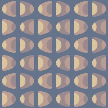 Abstract rounded ornament for decorating any surfaces or things. Seamless pat Stock Illustration