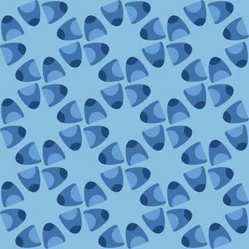 Abstract rounded ornament for decorating any surfaces or things. Seamless pat Stock Illustration