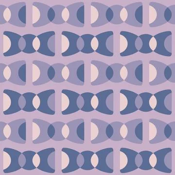 Abstract rounded ornament for decorating any surfaces or things. Seamless pat Stock Illustration
