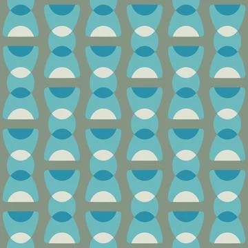 Abstract rounded ornament for decorating any surfaces or things. Seamless pat Stock Illustration