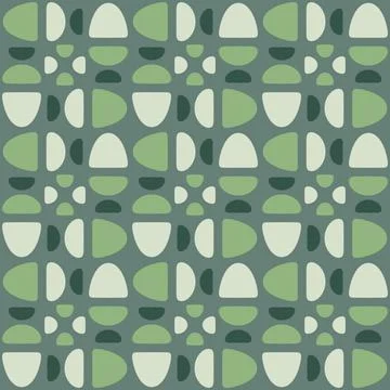 Abstract rounded ornament for decorating any surfaces or things. Seamless pat Stock Illustration