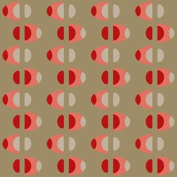Abstract rounded ornament for decorating any surfaces or things. Seamless pat Stock Illustration