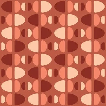 Abstract rounded ornament for decorating any surfaces or things. Seamless pat Stock Illustration