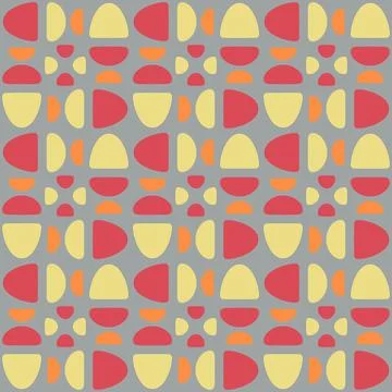 Abstract rounded ornament for decorating any surfaces or things. Seamless pat Stock Illustration