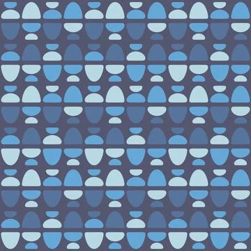Abstract rounded ornament for decorating any surfaces or things. Seamless pat Stock Illustration