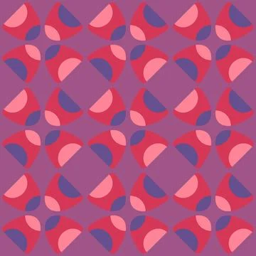 Abstract rounded ornament for decorating any surfaces or things. Seamless pat Stock Illustration