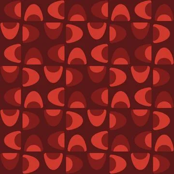 Abstract rounded ornament for decorating any surfaces or things. Seamless pat Stock Illustration