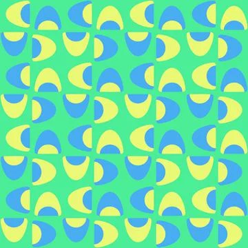 Abstract rounded ornament for decorating any surfaces or things. Seamless pat Stock Illustration