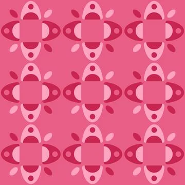 Abstract rounded ornament for decorating any surfaces or things. Seamless pat Stock Illustration