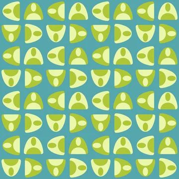 Abstract rounded ornament for decorating any surfaces or things. Seamless pat Stock Illustration