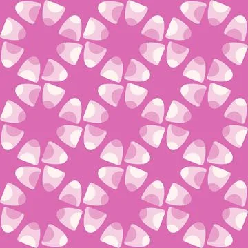 Abstract rounded ornament for decorating any surfaces or things. Seamless pat Stock Illustration