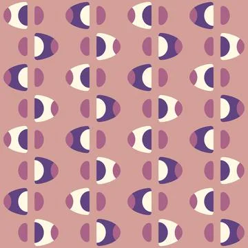 Abstract rounded ornament for decorating any surfaces or things. Seamless pat Stock Illustration