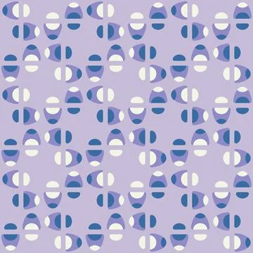 Abstract rounded ornament for decorating any surfaces or things. Seamless pat Stock Illustration
