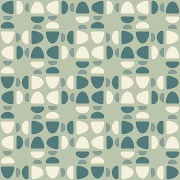 Abstract rounded ornament for decorating any surfaces or things. Seamless pat Stock Illustration