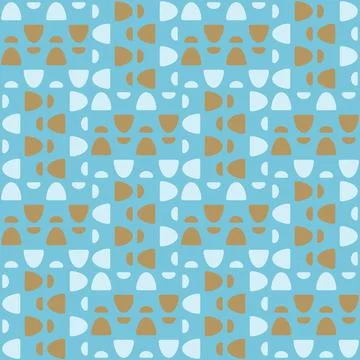 Abstract rounded ornament for decorating any surfaces or things. Seamless pat Stock Illustration