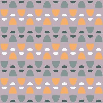 Abstract rounded ornament for decorating any surfaces or things. Seamless pat Stock Illustration