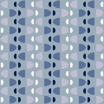 Abstract rounded ornament for decorating any surfaces or things. Seamless pat Stock Illustration