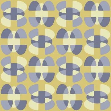 Abstract rounded ornament for decorating any surfaces or things. Seamless pat Stock Illustration